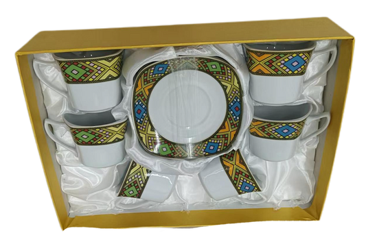 12 pcs Tlet Decor Tea Cups & Saucers