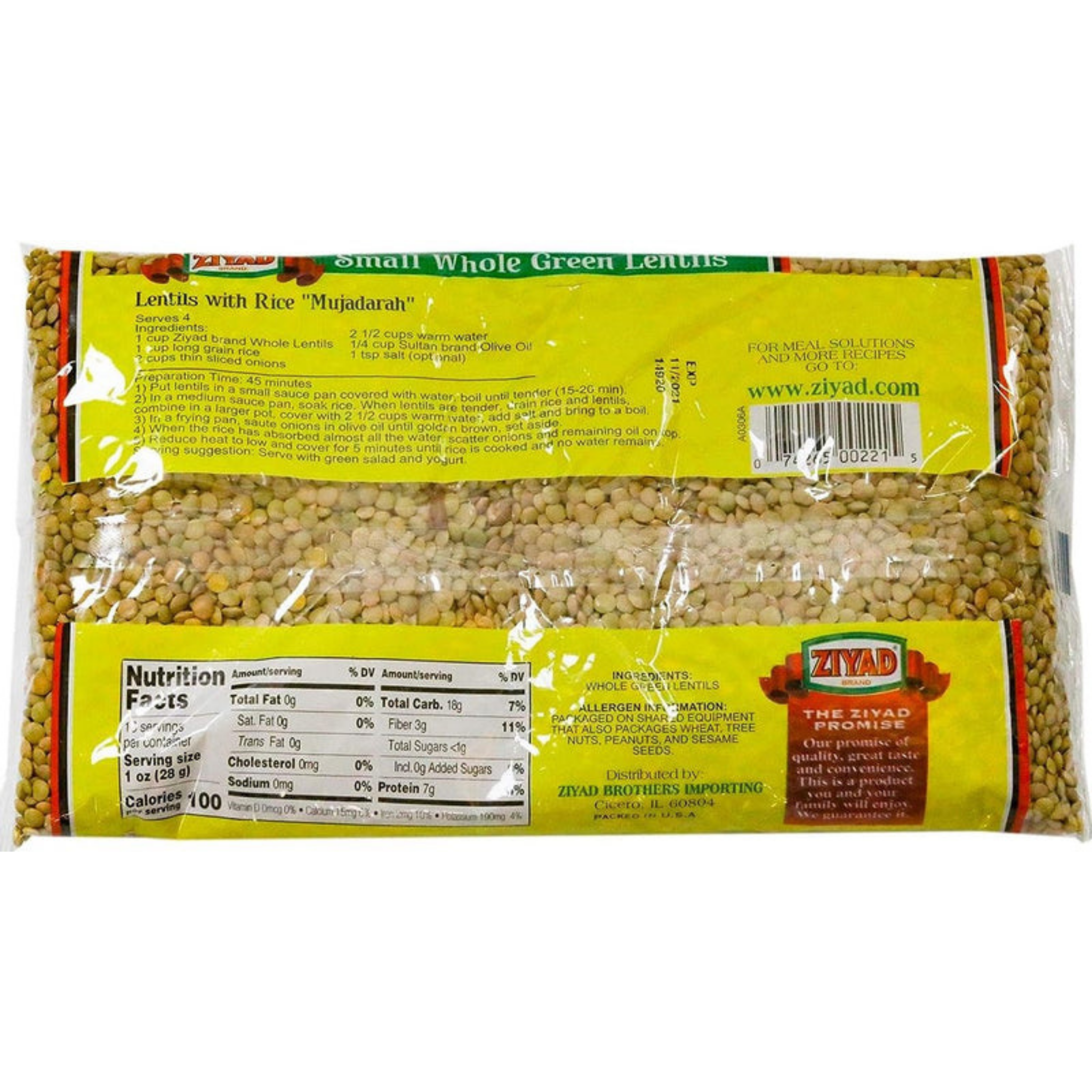 Whole Small Lentils 1lb