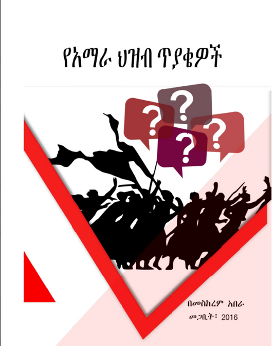 Amhara's People Demands by Meskerem Abera Book Download Free የአማራ ህዝብ ጥያቄዎች በመስከረም አበራ መጣሀፍ በነጣ ያውርዱ
