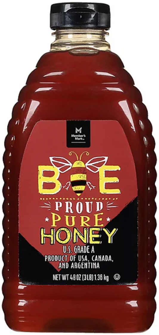 MM Pure U.S. Grade A Bee Proud Pure Honey ንፁህ ማር 48oz