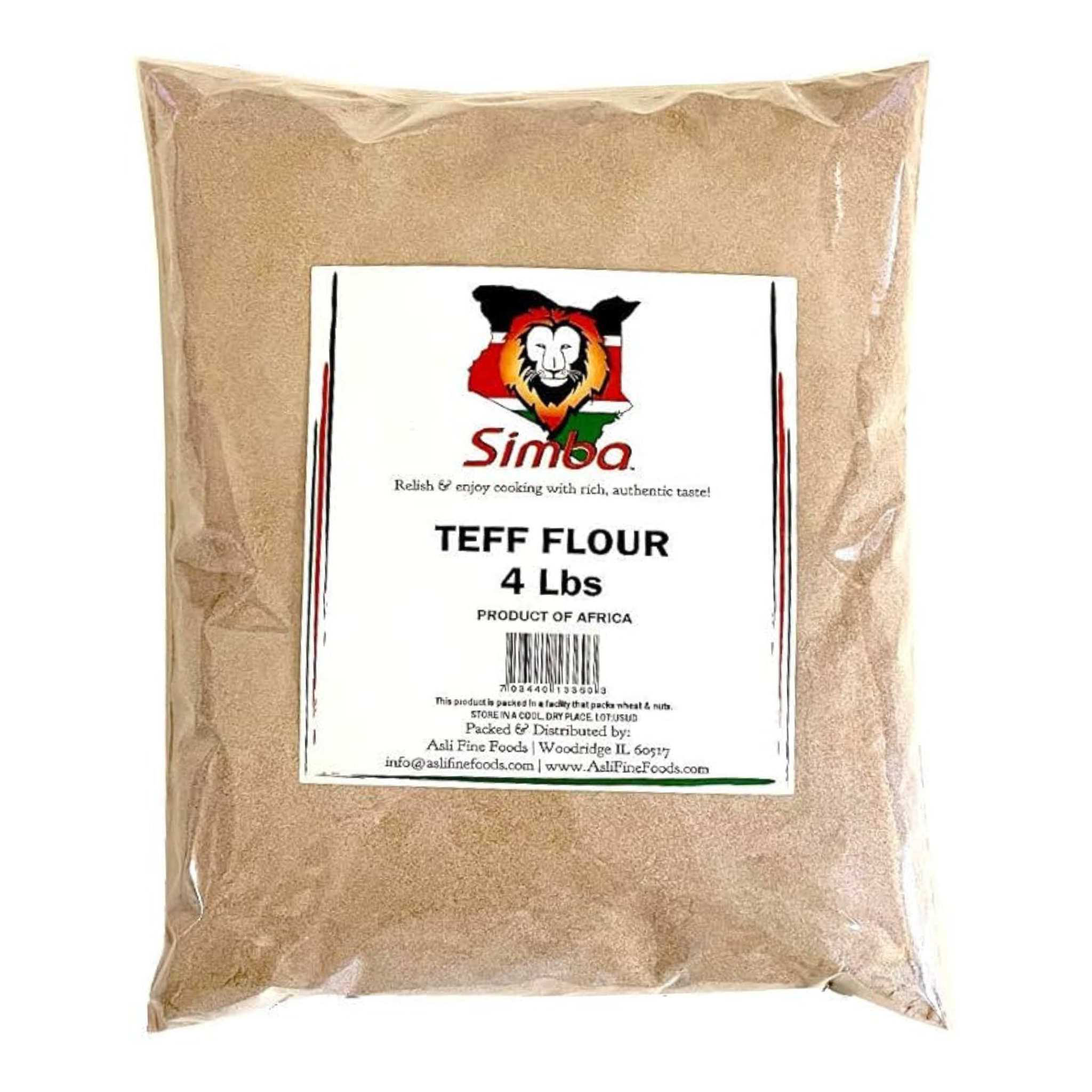 Simba Teff Flour ሲምባ ጤፍ ዱቄት