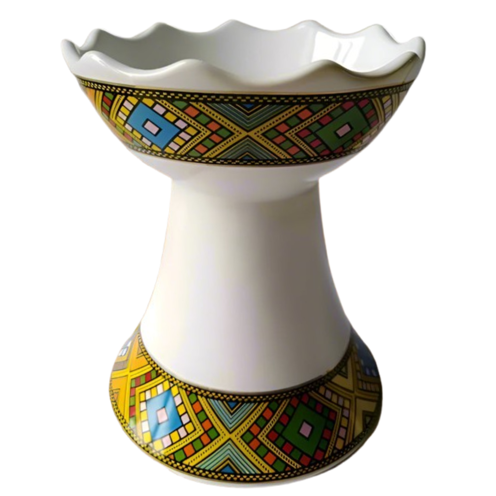 Ceramic Etan Machesha Tlet Incense burner ሴራሚክ እጣን ማጨሻ ጥለት B6