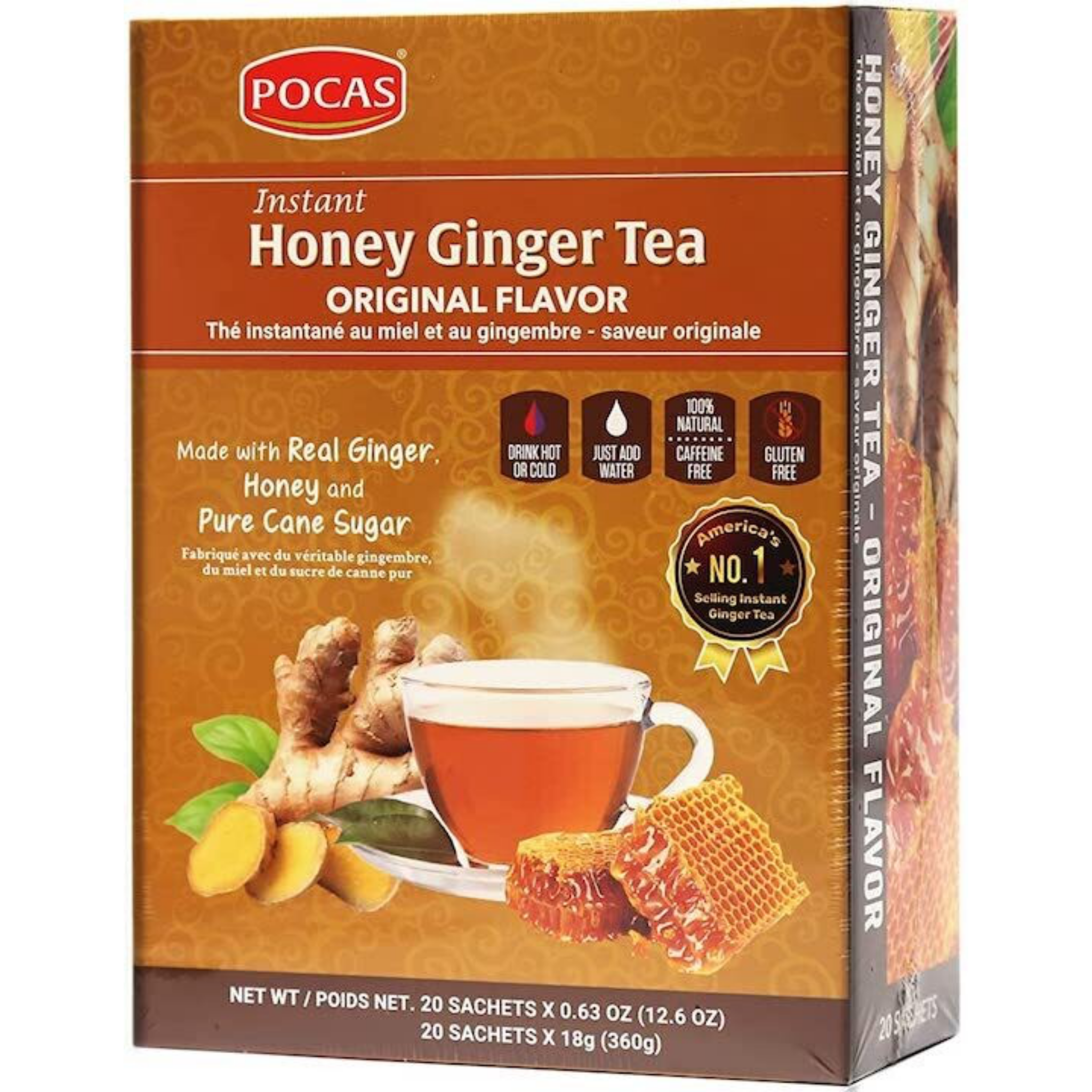 Instant Honey Ginger Tea Original Flavor