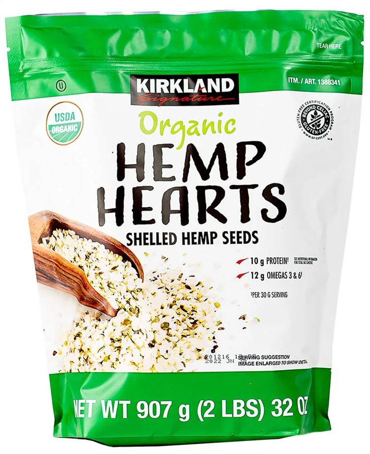 Organic Shelled Hemp Seeds, 2lbs