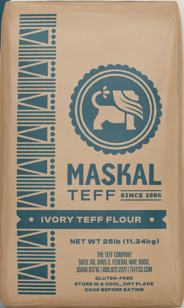 Maskal Ivory Teff Flour መስቀል ነጭ ጤፍ ዱቄት 25lb