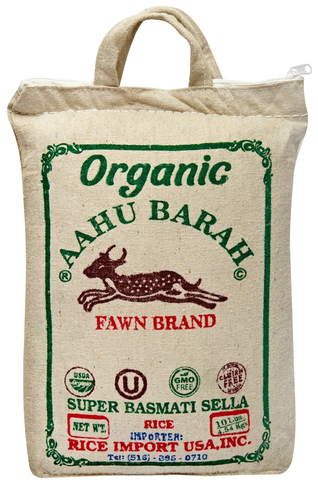 Organic Aahu Barah Super Basmati Sella Rice 10lbs