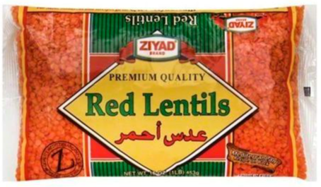 Red Lentils ቀይ ምስር ክክ 2lb