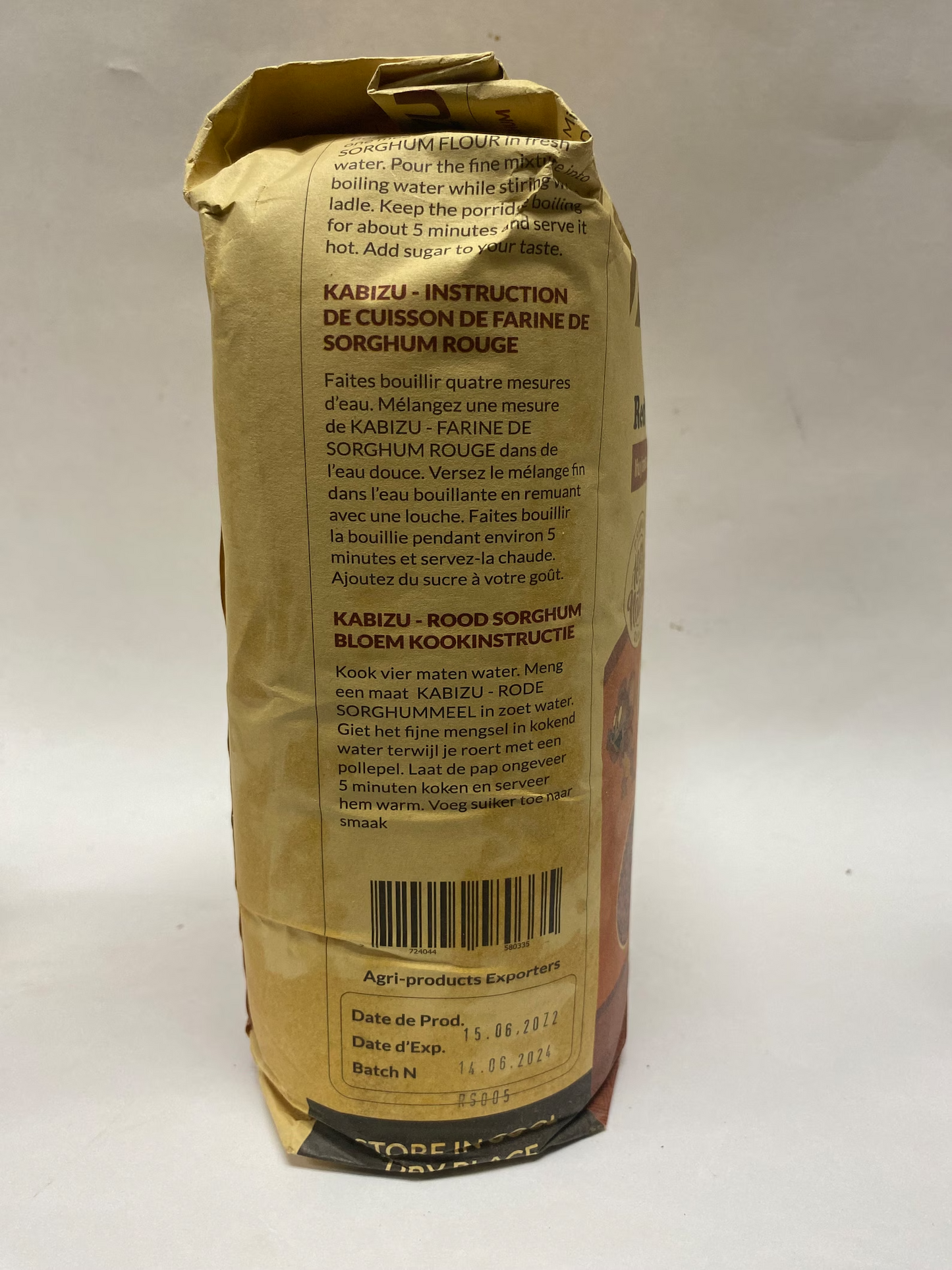 Red Sorghum Flour ቀይ ዘንጋዳ ማሽላ  2kg