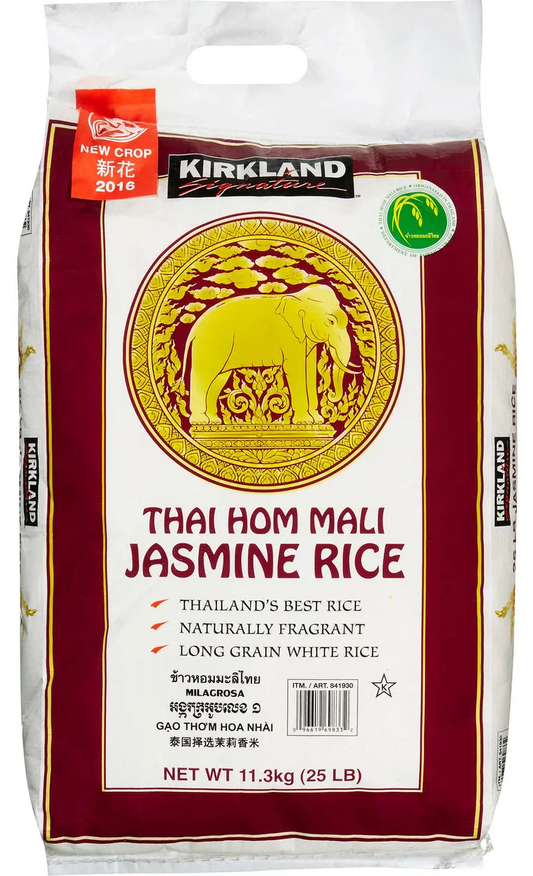 Thai Hom Mali Jasmine Rice, 25 lbs