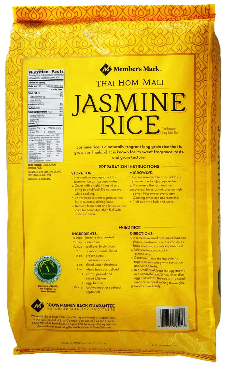 Thai Jasmine Rice 50lbs