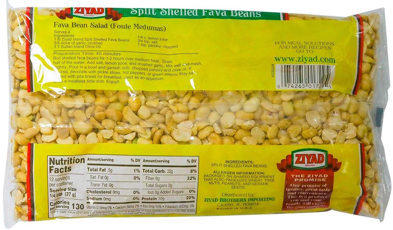 Premium Quality Split Shelled Small Fava Beans Dry ደረቅ ባቄላ ክክ