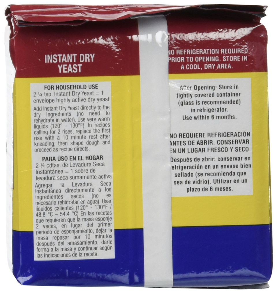 Fleischmann's Instant dry yeast