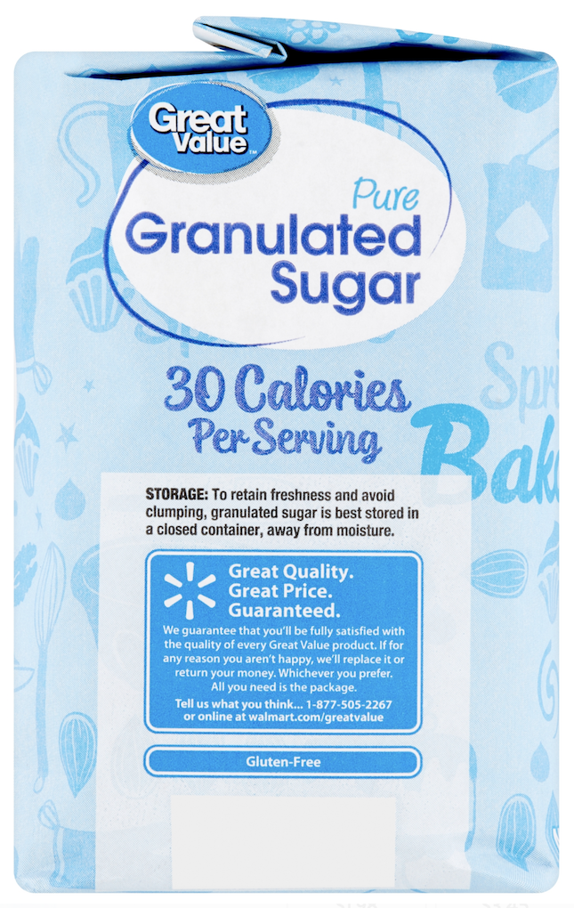 Pure granulated sugar 4lbs