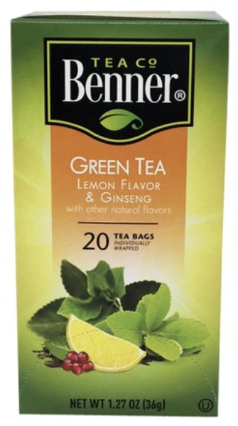 B GreenTea LemonGinseng 20bags 36g