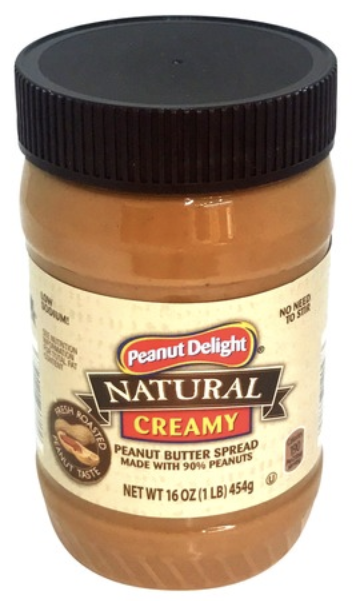 PD Natural Creamy Peanut Butter 454g