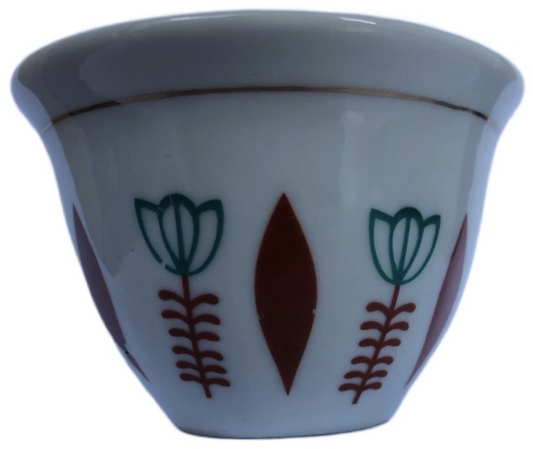 12 pcs Ethio Traditional Red Leaf Coffee cups ፍንጃል 