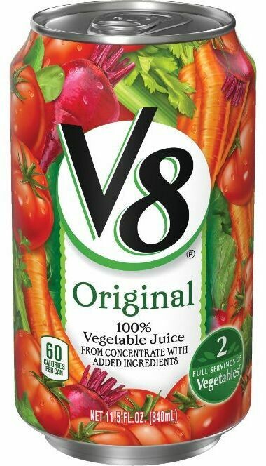 V8 Original 100% Vegetable Juice 340ml can