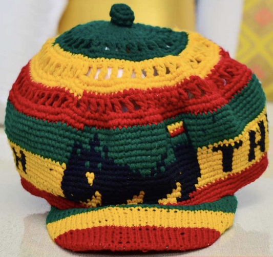 Unisex Ethio flag color knitted cap
