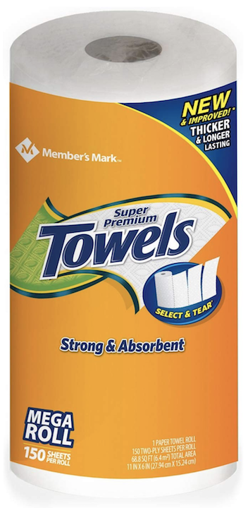 Member's Mark Paper Towels 150 sheets/roll