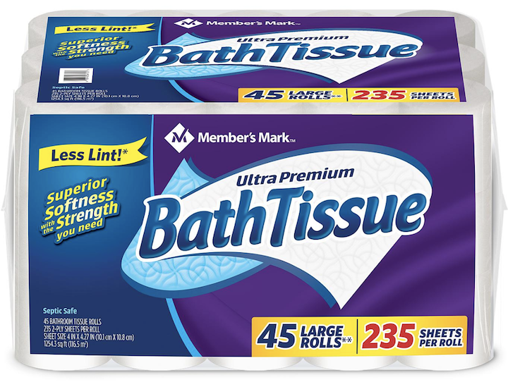 Member's Mark ultra Premium Bath Tissue 9 Large rolls|235 sheets /roll