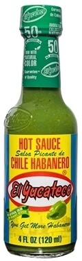 Green Hot Sauce Chile Habanero 120ml