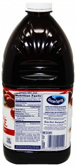 Ocean Spray 100% Cranberry Juice 2.83L