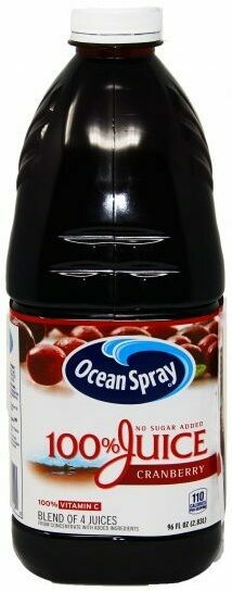 Ocean Spray 100% Cranberry Juice 2.83L