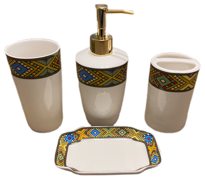 4 pcs tlet bathroom set