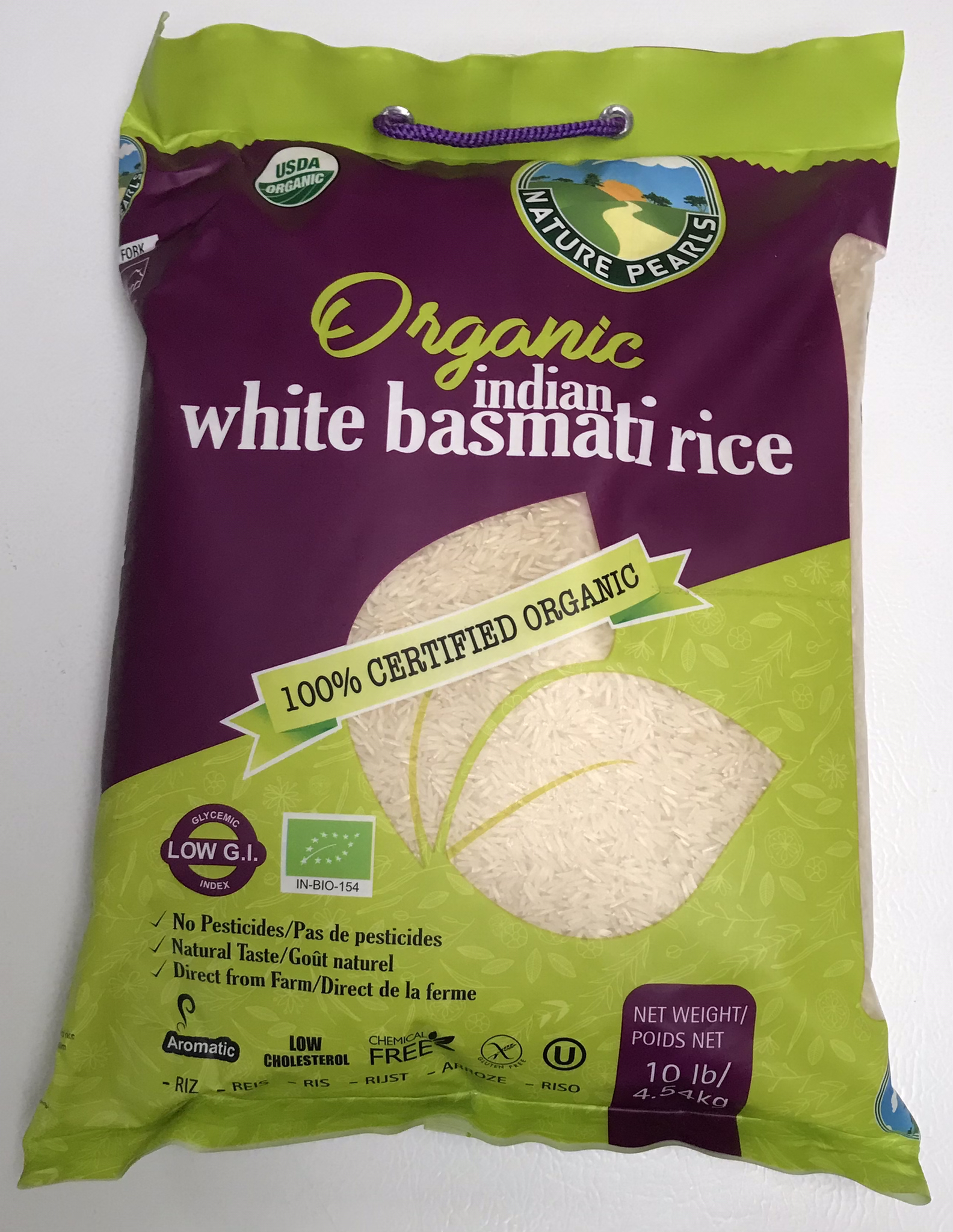 Nature Pearls organic white basmati rice
