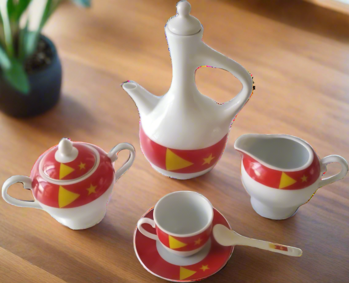 23 pcs Tigray Flag Decor Coffee Set
