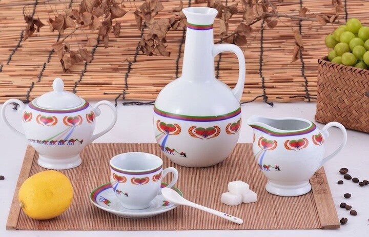 22 pcs Eritrean flag coffee set