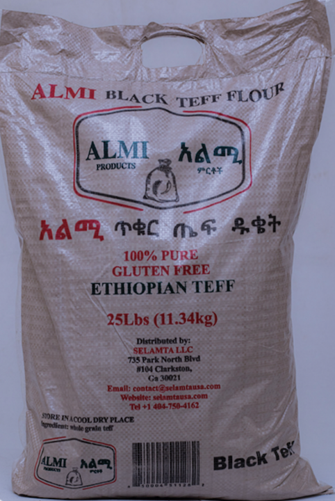 Almi black teff flour 25lb