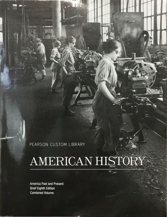 American History Pearson Custom Library book