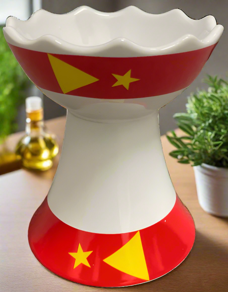 Ceramic Etan Machesha Incense burner ሴራሚክ እጣን ማጨሻ Tigray Flag