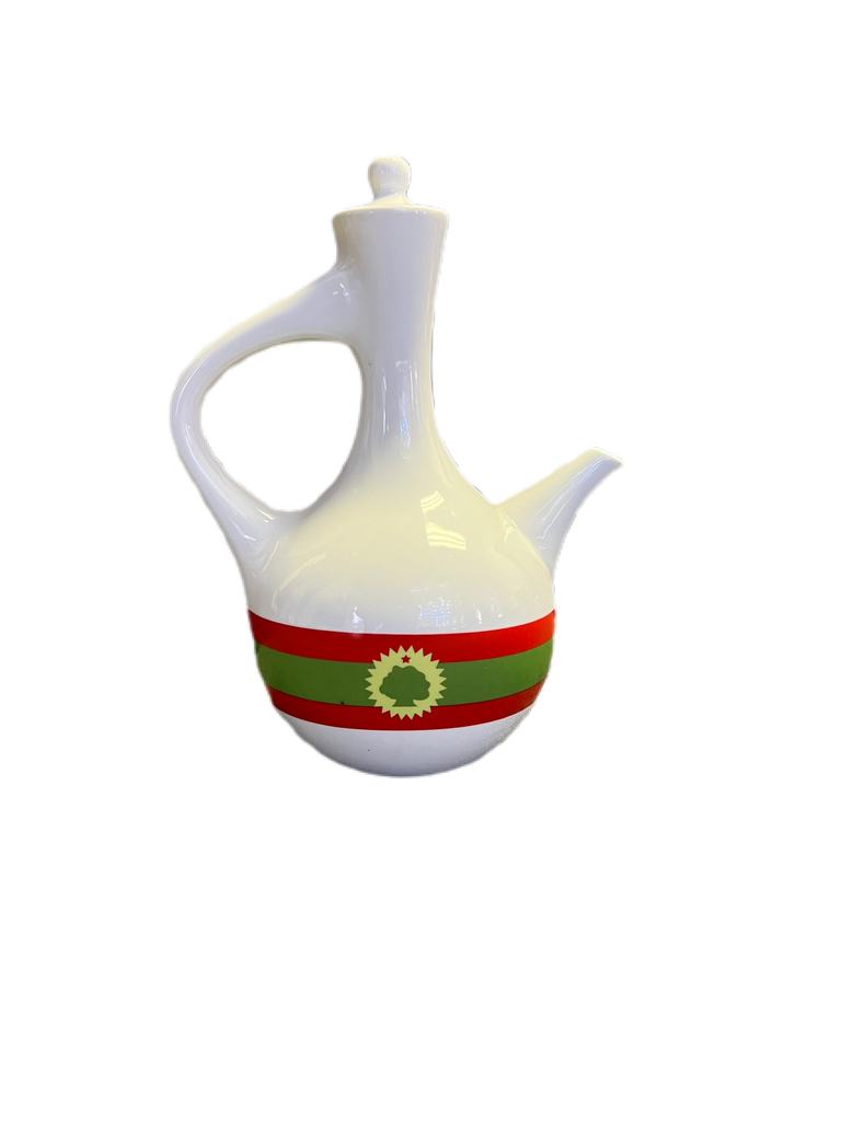 Ceramic Jebena Oromia Flag Decor