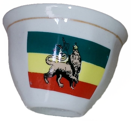 12 pcs Ethiopian Tradi Lion Decor Coffee Cup Fnjal ፍንጃል
